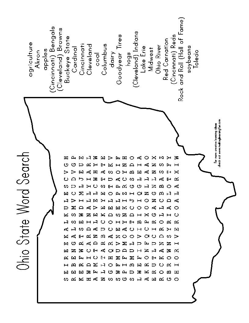 50 State Word Search Answer Sheet Waltery Learning Solution For Student